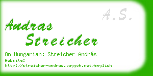 andras streicher business card