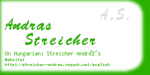 andras streicher business card